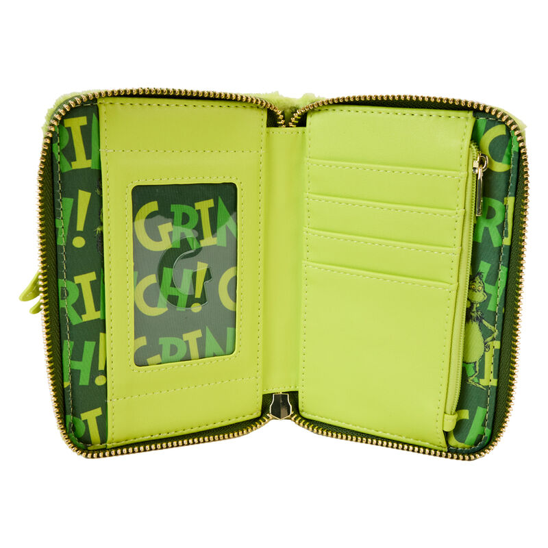 Cartera verde Loungefly de El Grinch con cremallera - 4