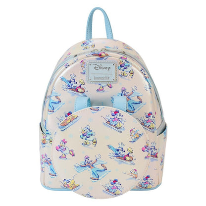Set de mochila Loungefly Mickey and Friends con orejas blancas y lazo iridiscente - 4