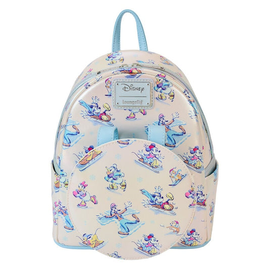 Set de mochila Loungefly Mickey and Friends con orejas blancas y lazo iridiscente - 4