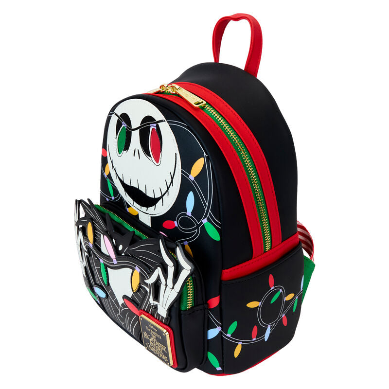 Mochila Loungefly de Jack de Pesadilla Antes de Navidad con luces de colores - 4