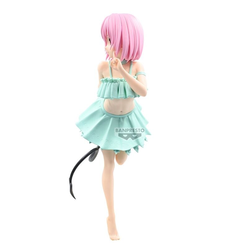Figura de Momo Belia con vestido verde menta y cola de corazón - 2