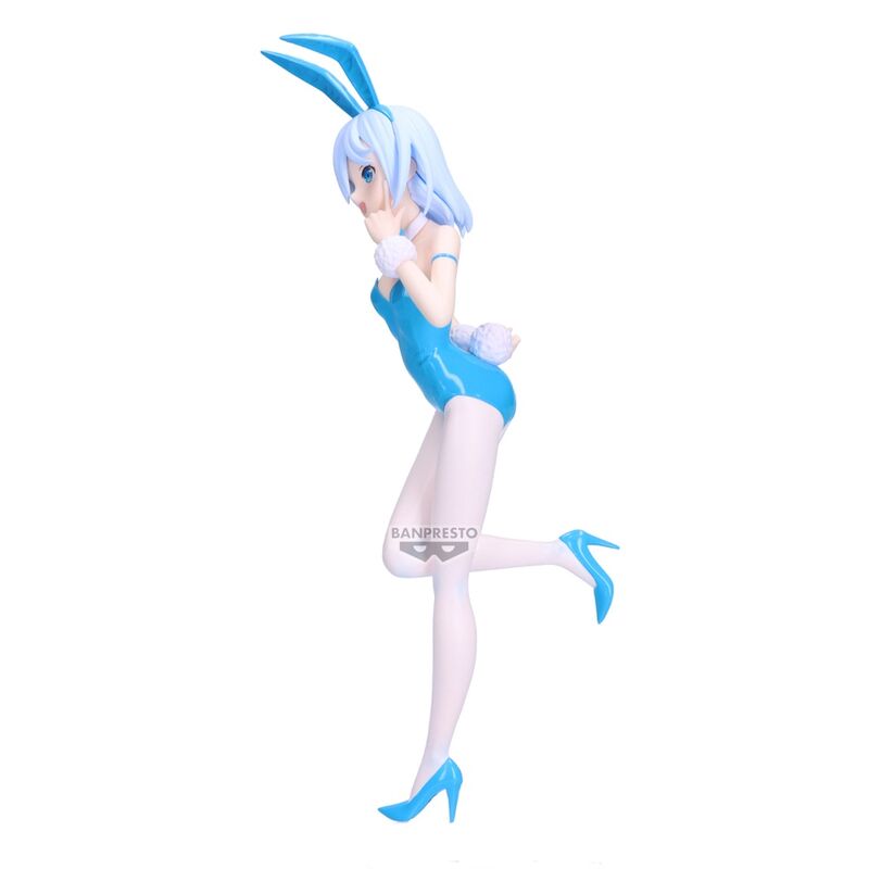 Figura de Asahi Amagami con atuendo de conejita azul y blanca - 2