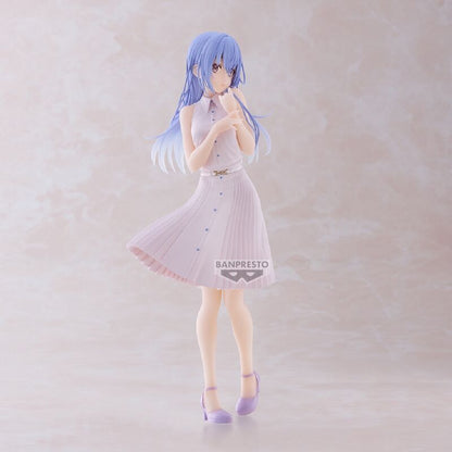 Figura Hana Suzuki Clear de Idolmaster con vestido blanco y cabello lavanda - 4