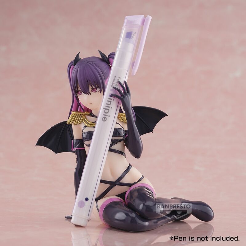 Figura de Miriella de 2.5 Dimensional Seduction, con cabello morado y alas oscuras - 4