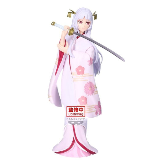 Figura de Akane Kurokawa de Oshi no Ko con kimono floral y espada - 4