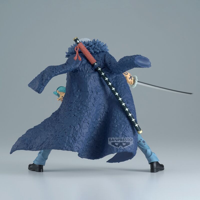Figura de Trafalgar Law Battle Record II de One Piece con sable y abrigo azul - 5