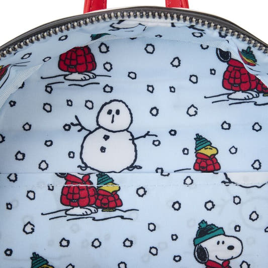 Mochila Holiday Loungefly de Snoopy en rojo y blanco - 5