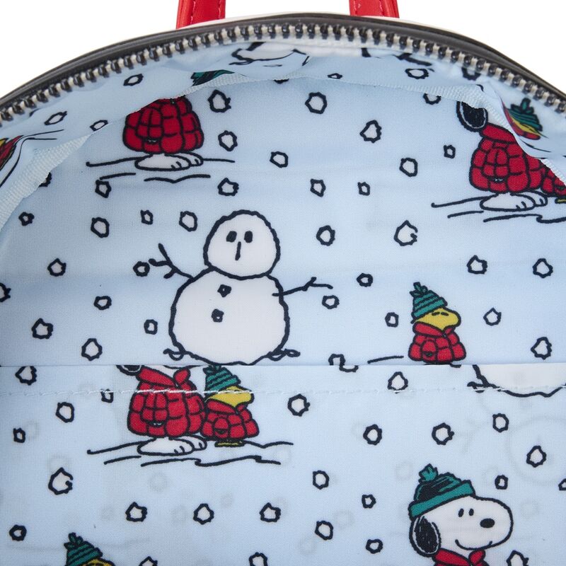 Mochila Holiday Loungefly de Snoopy en rojo y blanco - 5