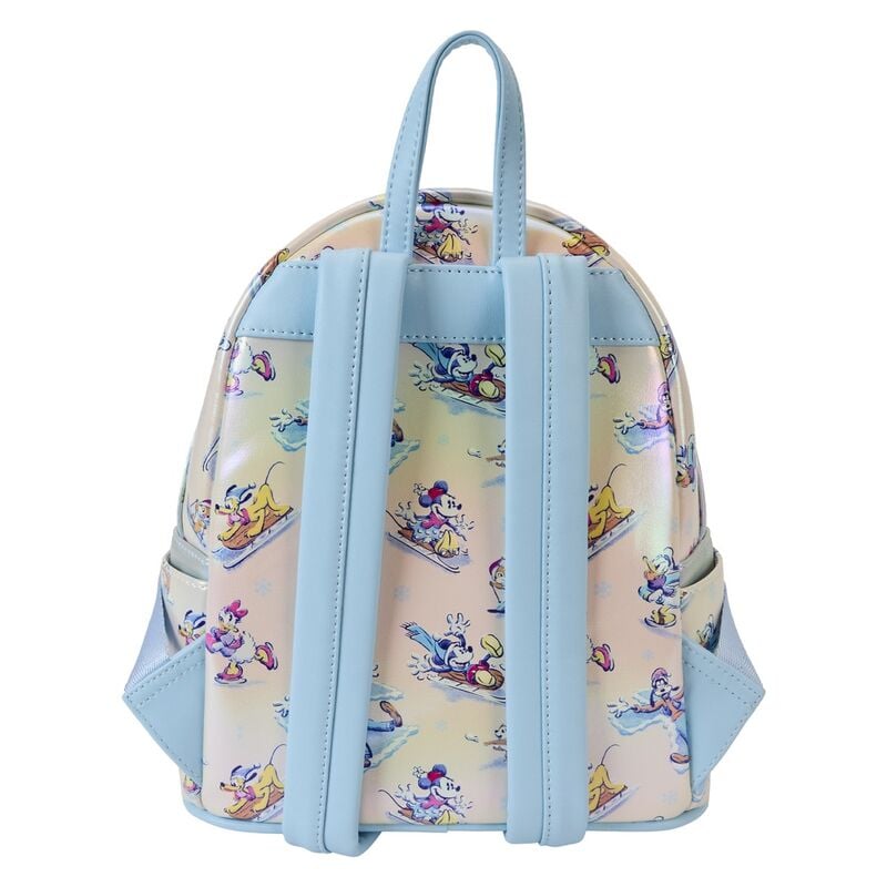 Set de mochila Loungefly Mickey and Friends con orejas blancas y lazo iridiscente - 5