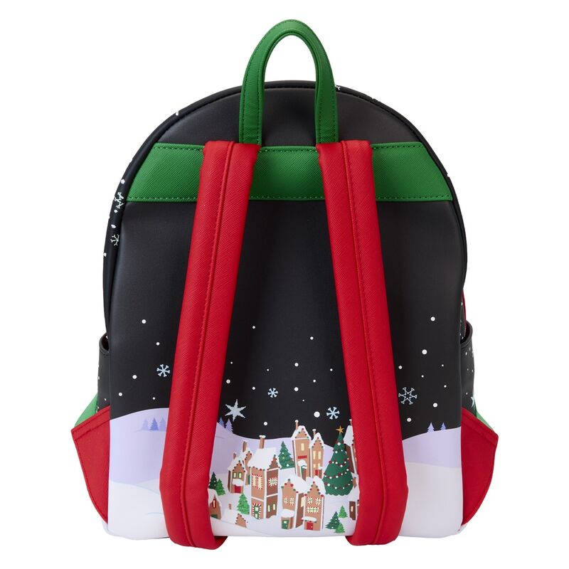 Mochila Loungefly de Pesadilla Antes de Navidad con escena de Christmas Town - 5