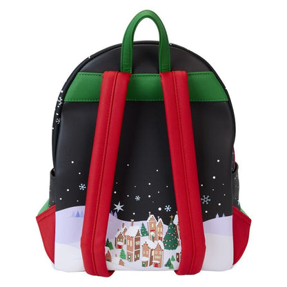 Mochila Loungefly de Pesadilla Antes de Navidad con escena de Christmas Town - 5