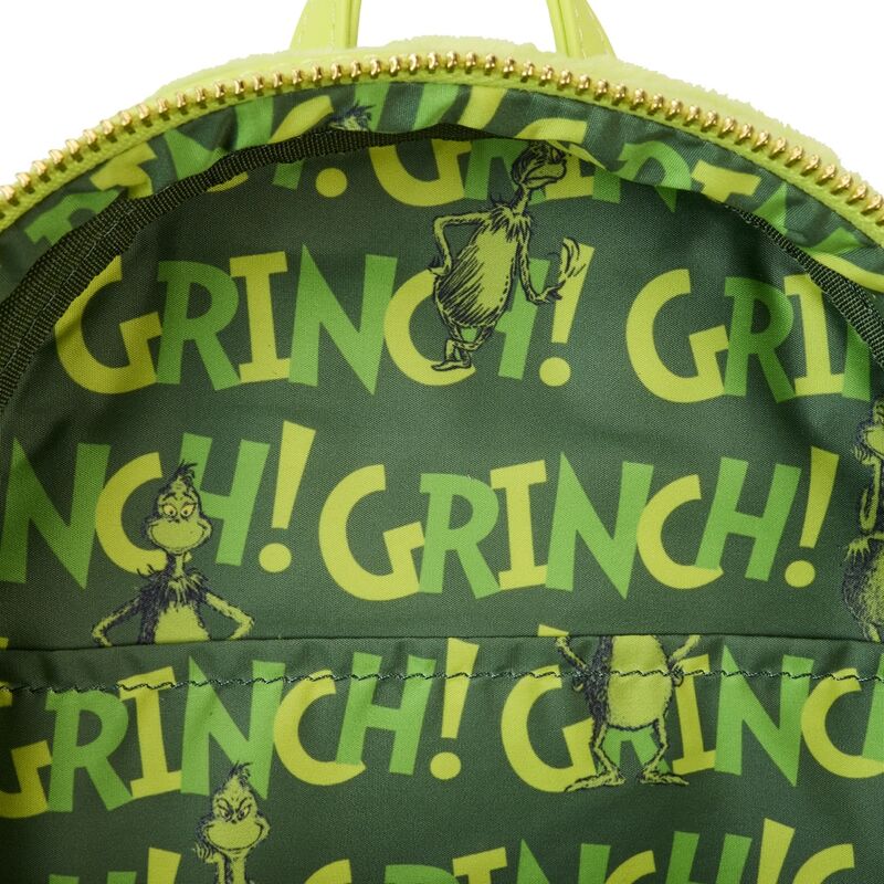 Mochila verde Loungefly con rostro del Grinch - 6