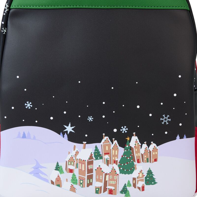 Mochila Loungefly de Pesadilla Antes de Navidad con escena de Christmas Town - 6