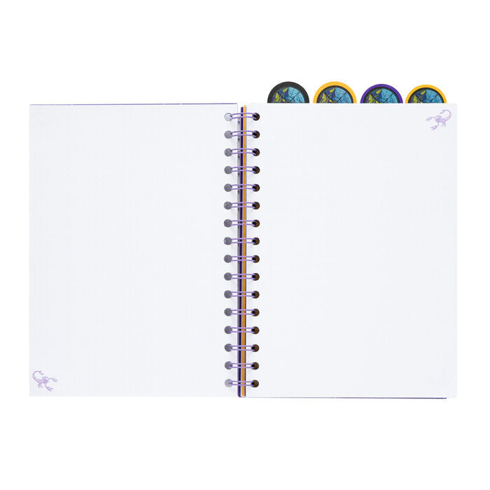 Cuaderno A5 morado de Miércoles con espiral y diseño The Hive Life - 2