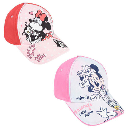 Gorras surtidas de Minnie Disney en tonos rosas y rojos