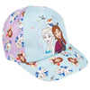 Gorra Frozen Disney azul claro con Elsa, Anna y Olaf