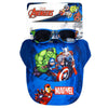Set azul de gorra y gafas de sol Marvel Los Vengadores
