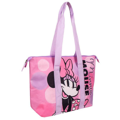 Bolsa de playa rosa de Minnie Disney con asas largas