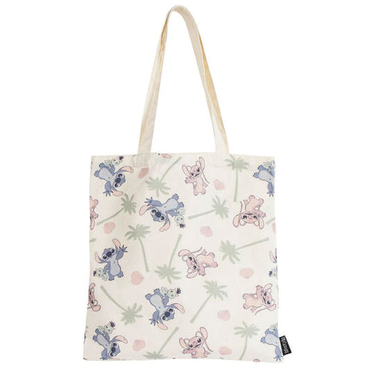 Bolsa shopping de Stitch Disney con estampado tropical