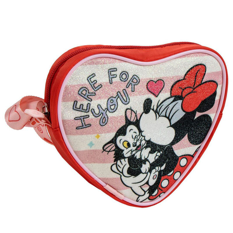 Bolso corazón de Minnie Disney en rojo y rosa
