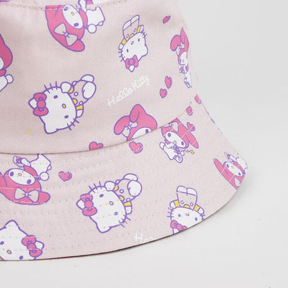 Gorro pescador rosa de algodón con estampado de Hello Kitty - 2
