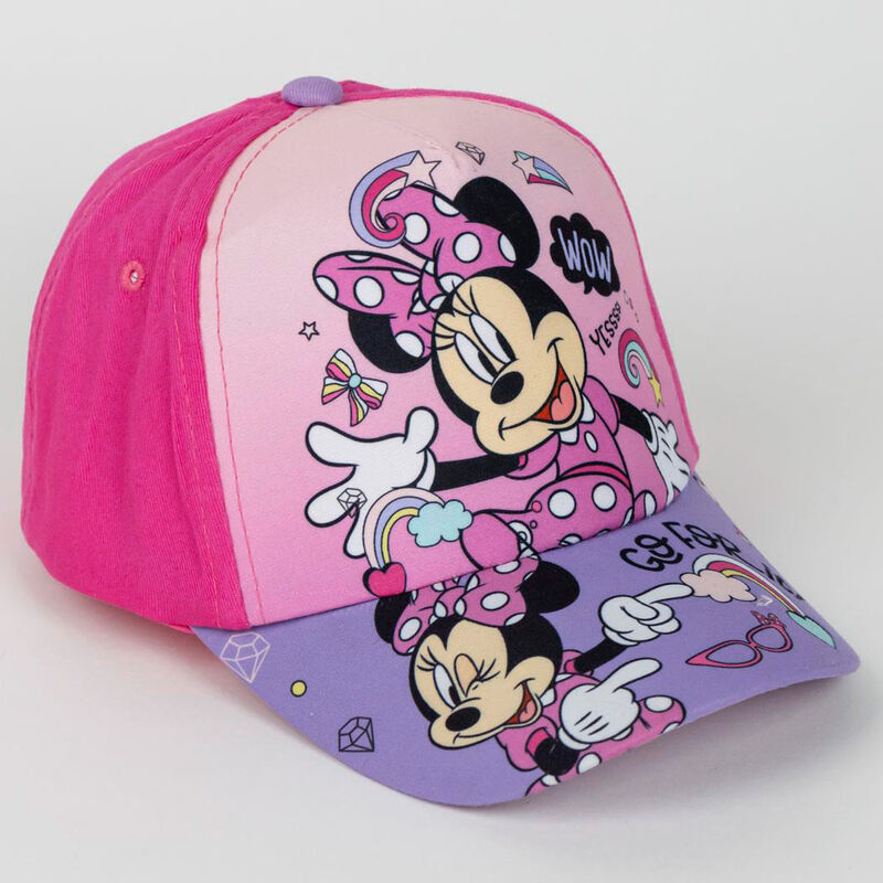 Set de gorra rosa y lila con gafas de sol de Minnie Disney - 2