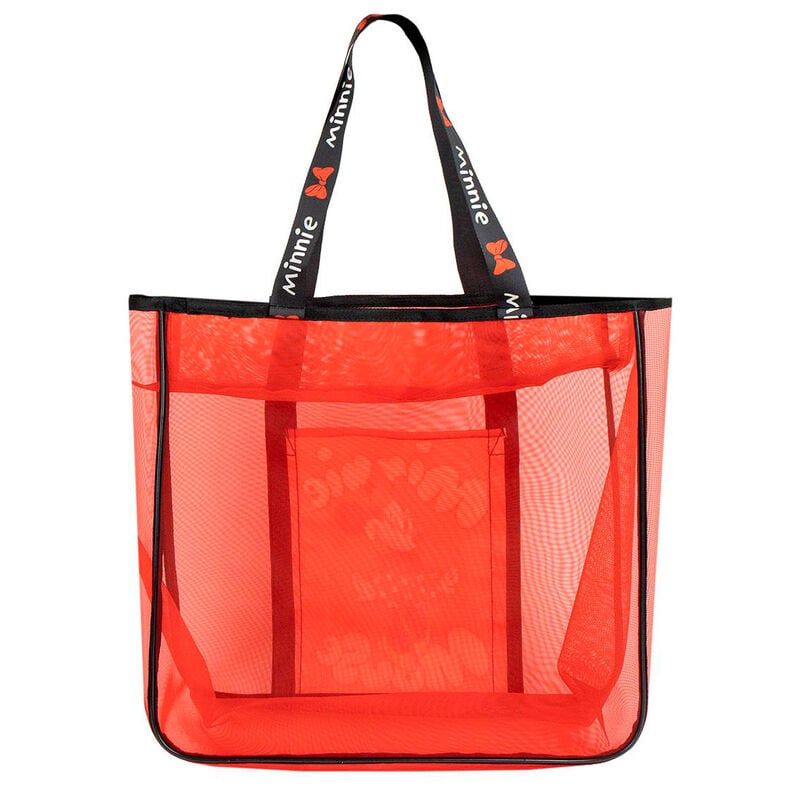 Bolsa de playa roja de Minnie Disney con asas estampadas - 2