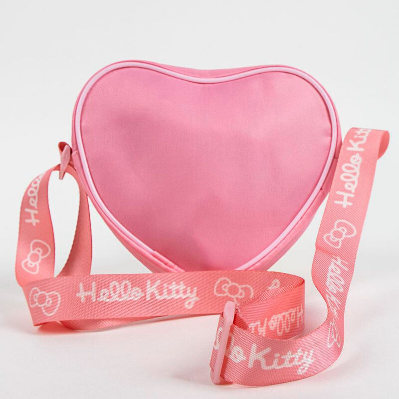 Bolso corazón rosa de Hello Kitty con acabado brillante - 2