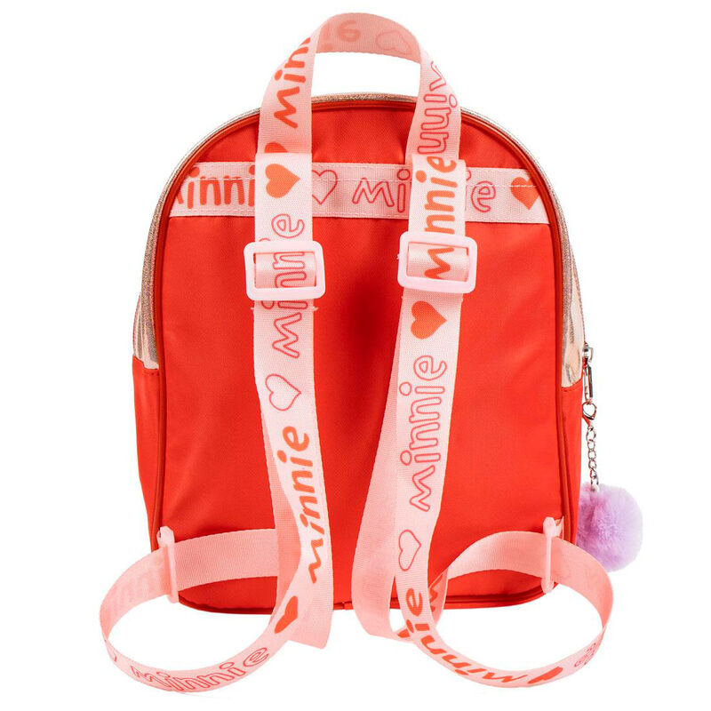 Mochila iridiscente de Minnie Disney con pompón lila - 2