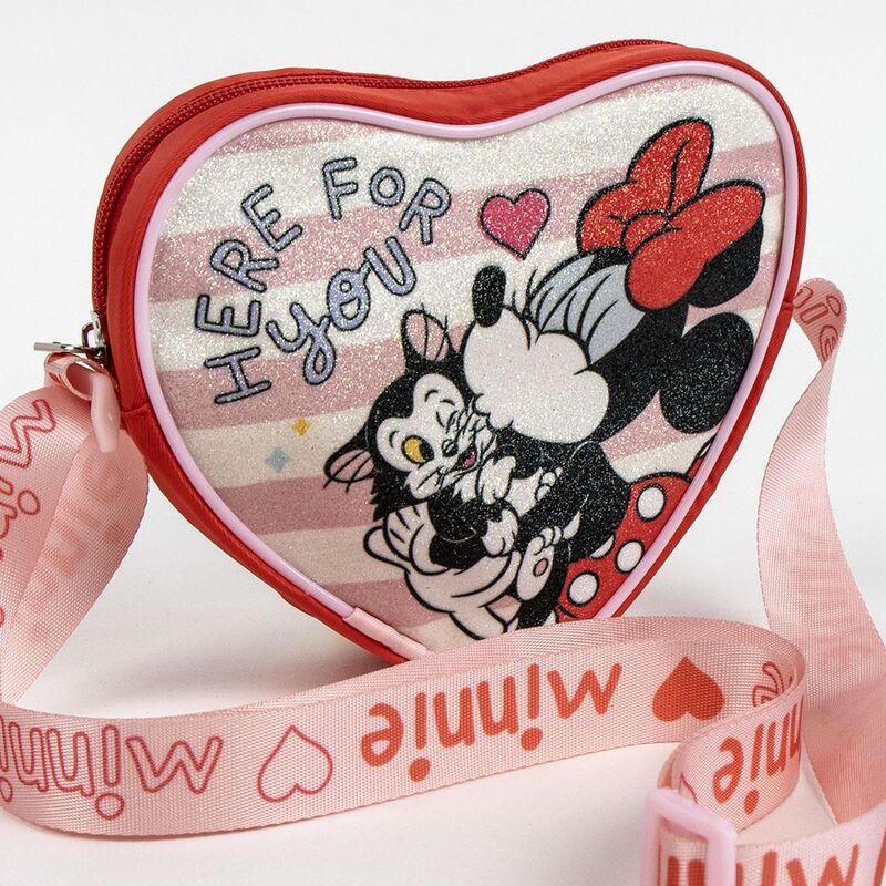 Bolso corazón de Minnie Disney en rojo y rosa - 3