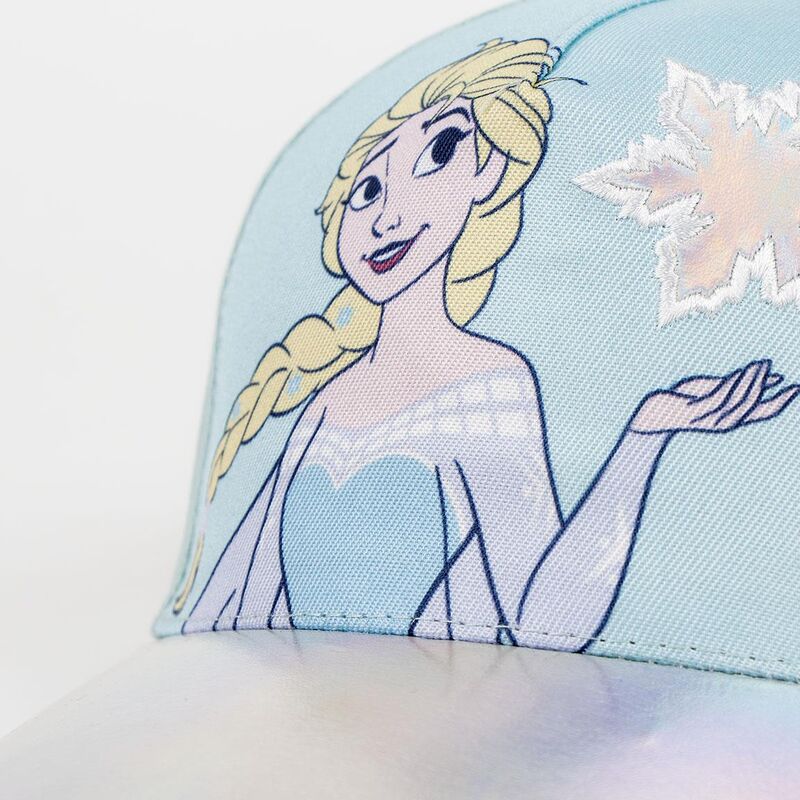 Gorra Frozen Disney azul claro con Elsa y copo de nieve - 3