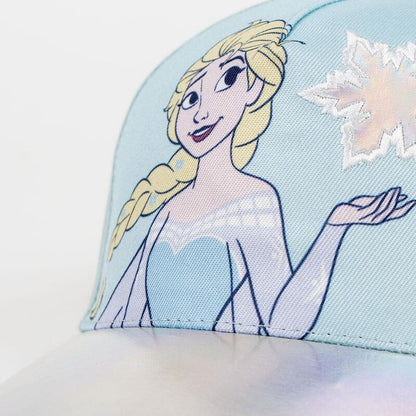 Gorra Frozen Disney azul claro con Elsa y copo de nieve - 3