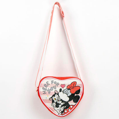 Bolso corazón de Minnie Disney en rojo y rosa - 4