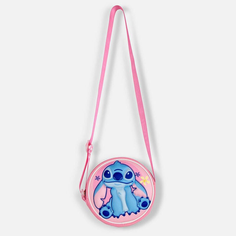 Bolso 3D rosa de Stitch Disney con cremallera - 4
