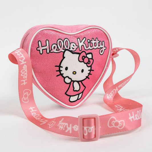 Bolso corazón rosa de Hello Kitty con acabado brillante - 5