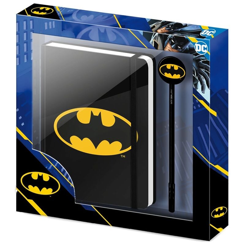 Set de diario y bolígrafo Batman Batsignal en estuche