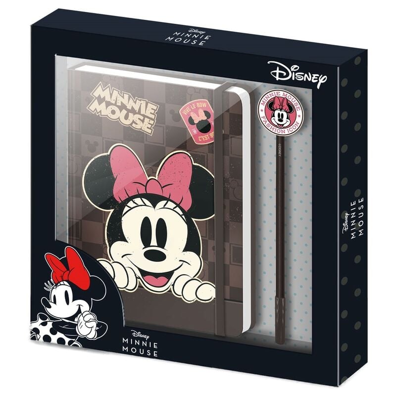 Set de diario y bolígrafo Minnie Disney en caja decorada