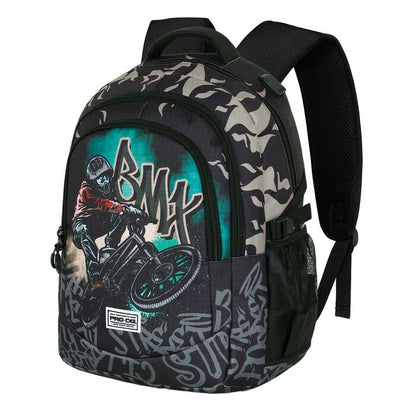 Mochila escolar Running Rise PRO-DG con diseño de ciclista BMX - 5