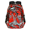 Mochila PRO DG roja con estampado de zapatillas