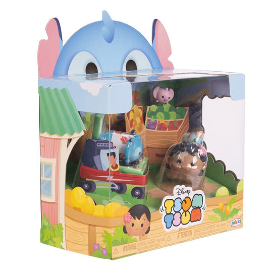 Figura Disney Tsum Tsum Story Moment de Stitch en su caja
