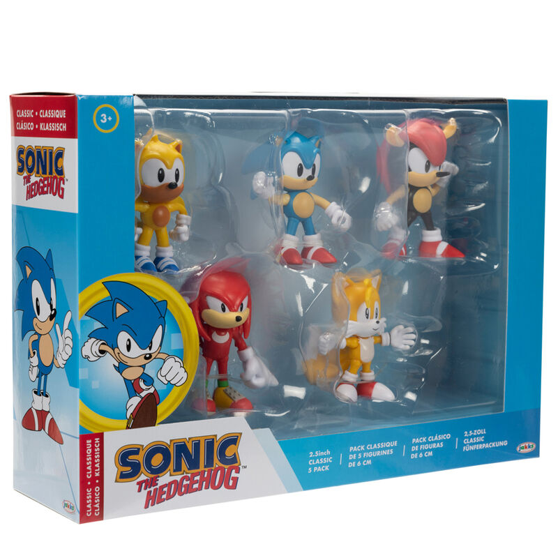 Blíster con cinco figuras de Sonic the Hedgehog de 6 cm - 5