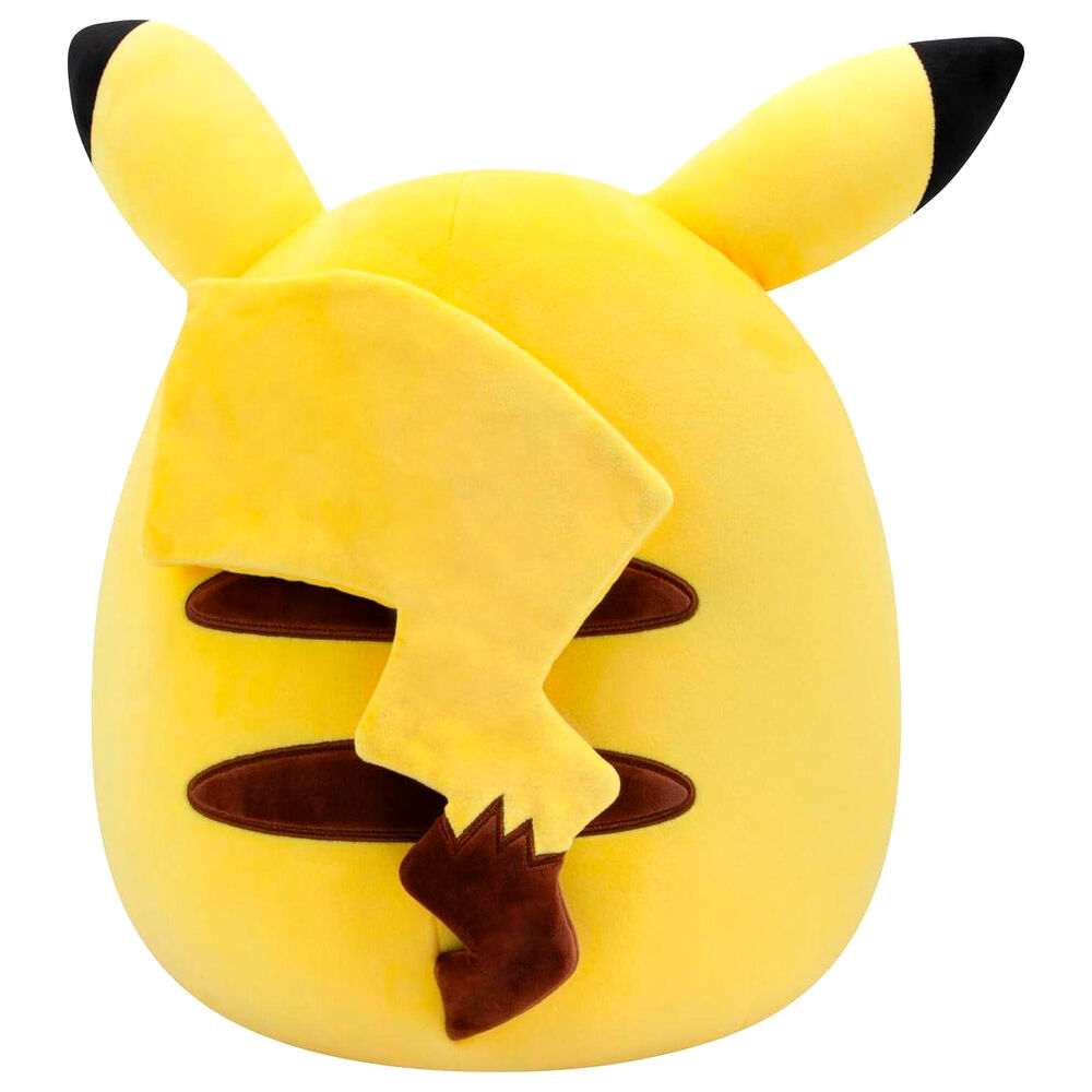 Peluche Squishmallows de Pikachu Pokémon amarillo con orejas negras y mejillas rojas - 3