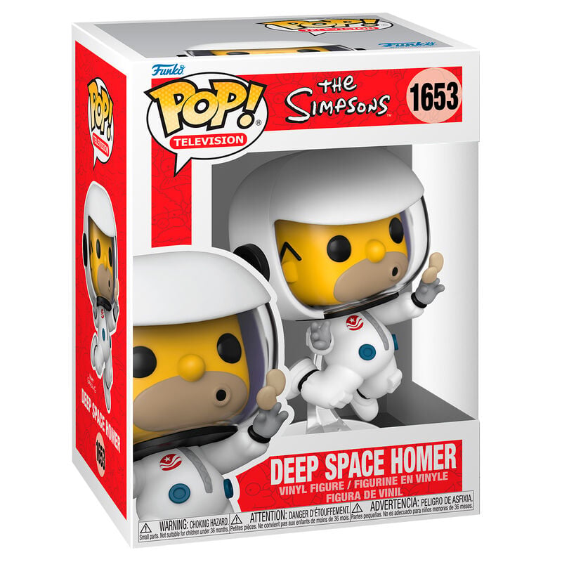 Figura Funko POP! Deep Space Homer con traje espacial y caja de Los Simpson