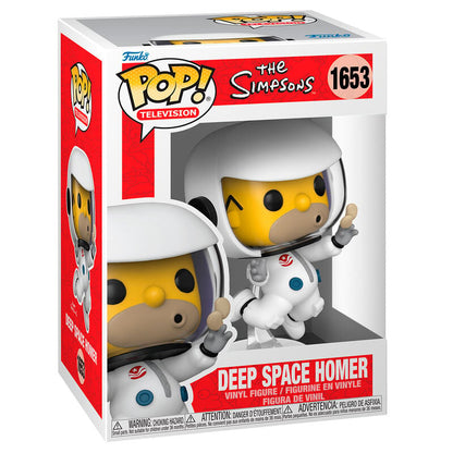 Figura Funko POP! Deep Space Homer con traje espacial y caja de Los Simpson