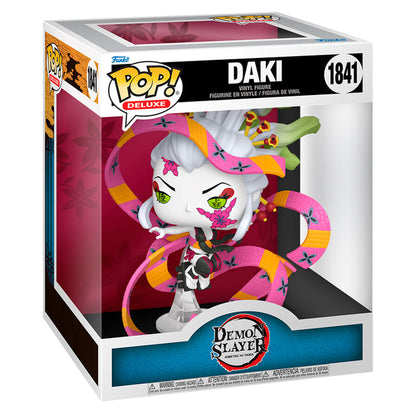 Figura Funko POP Deluxe de Daki de Demon Slayer con bandas florales rosas y naranjas - 2