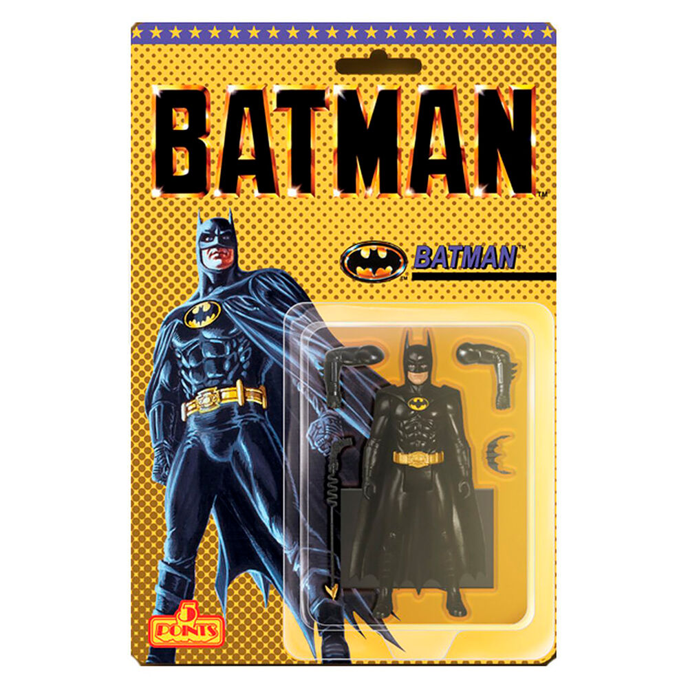 Figura articulada de Batman 1989 con accesorios en blíster