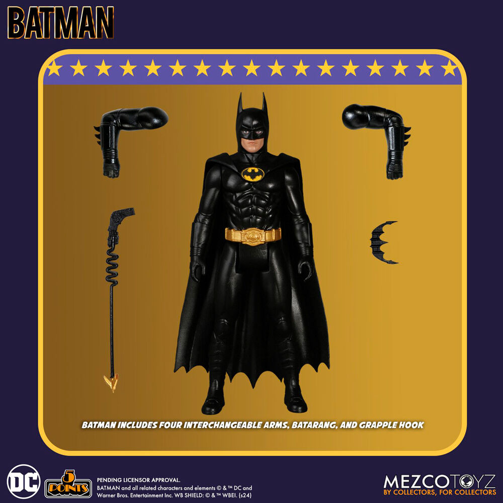 Figura articulada de Batman 1989 con accesorios en blíster - 3