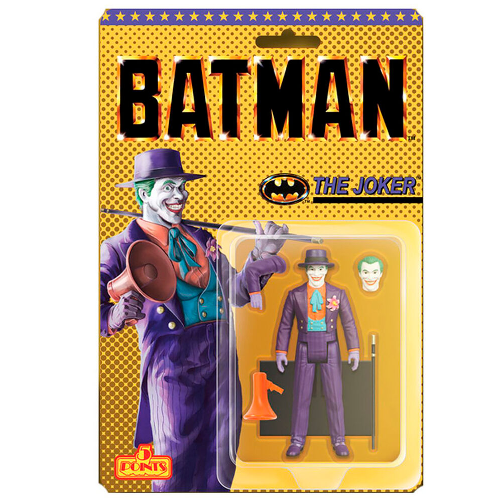 Figura articulada de The Joker de Batman 1989 con accesorios