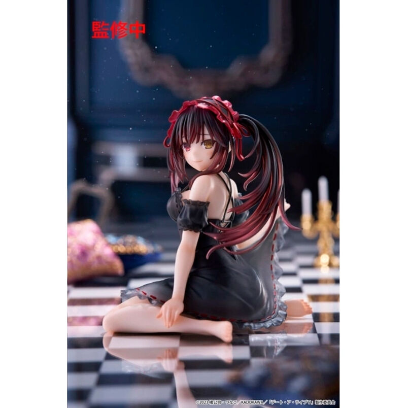 Figura de Kukumi Tokisaki de Date A Live con vestimenta de noche negra