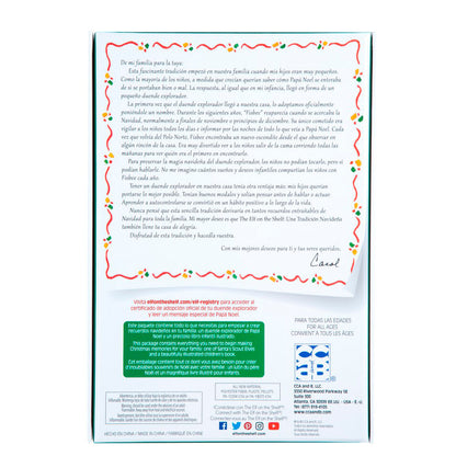 Set The Elf on the Shelf con cuento ilustrado y muñeco elfo rojo - 5